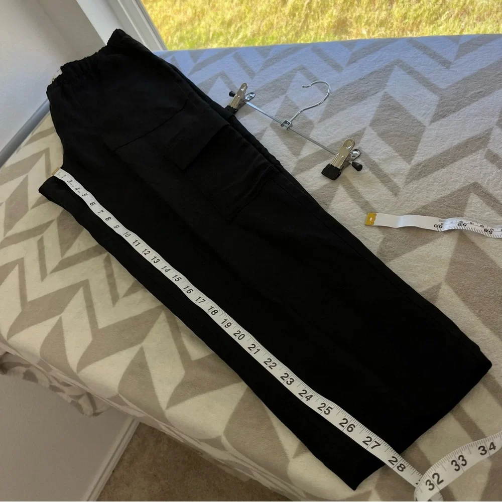 Aritzia‎ Babaton Titan Linen Cargo Pant black size 8